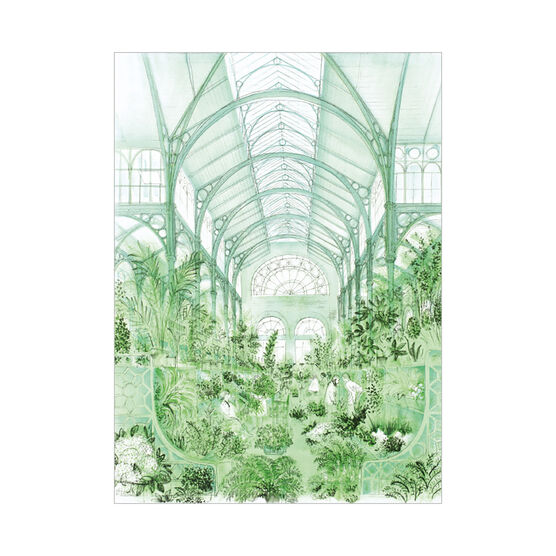 David Gentleman The Flower Market, Covent Garden greetings card